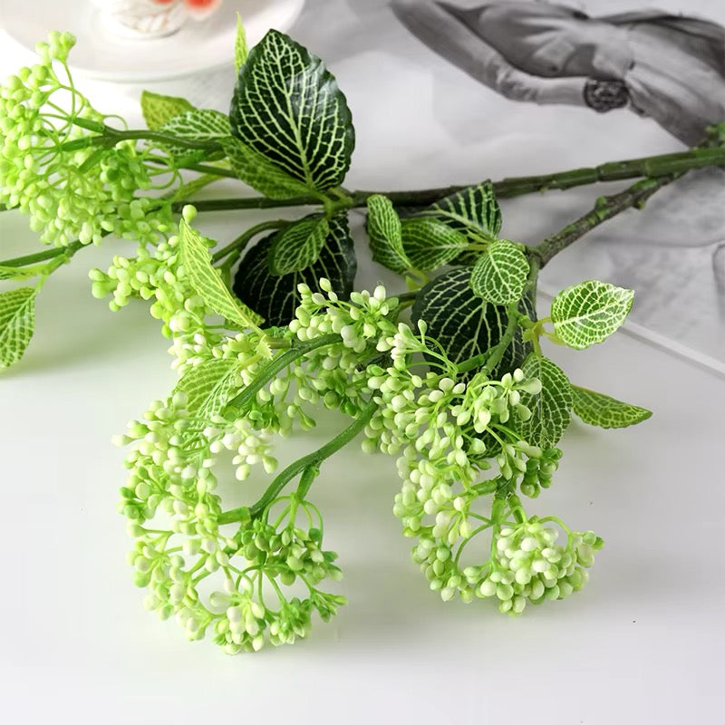 Buket af hyldebærblomster