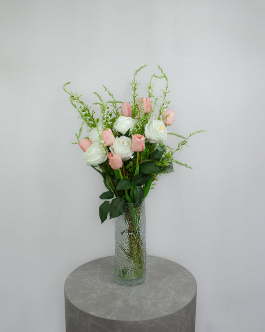 Blush Whisper | naturtro kunstig buket