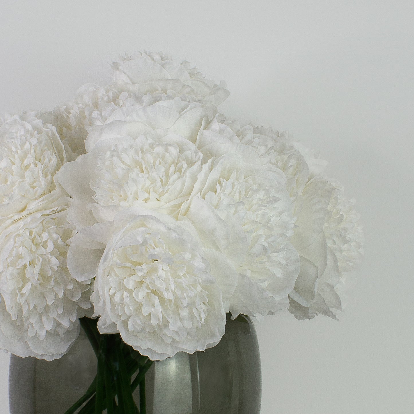 White peonies | lifelike artificial bouquet