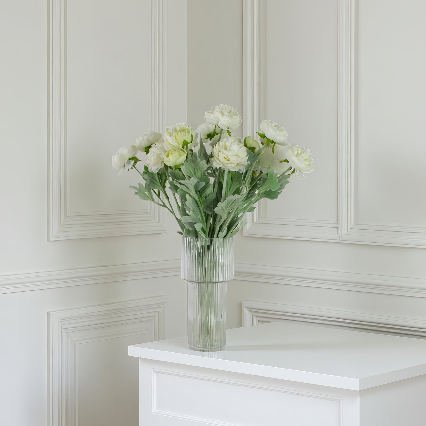White ranunculus | lifelike artificial bouquet