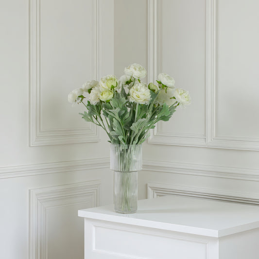 White ranunculus | lifelike artificial bouquet