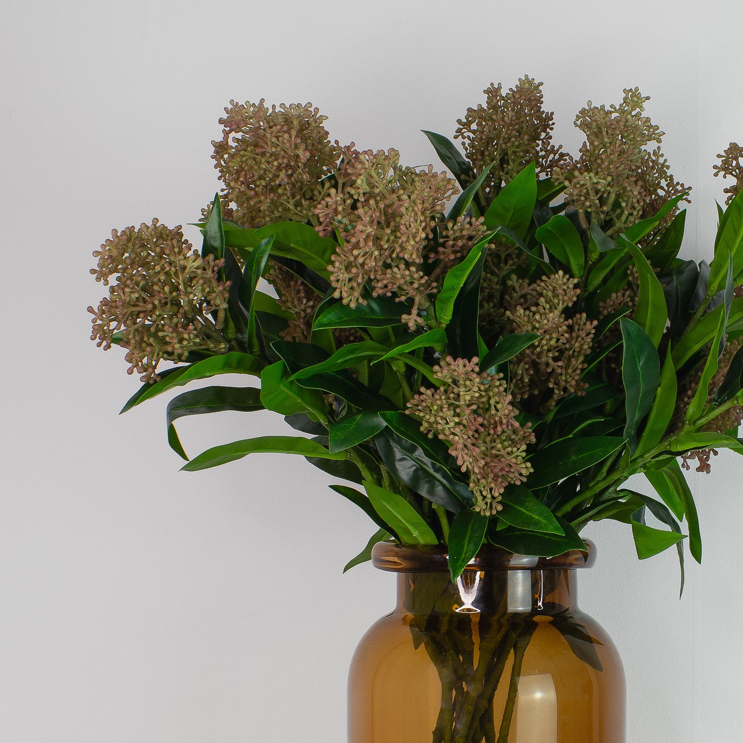 Skimmia berry branches | lifelike artificial bouquet